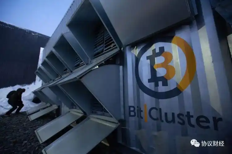 A visual representation of a modern mining farm setup