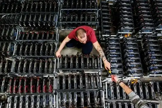 Advanced Monero mining rig operating efficiently in a mining setup
